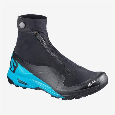 Salomon S/LAB XA ALPINE 2 Mens Trail Running Shoes Black/Blue UK QVFI